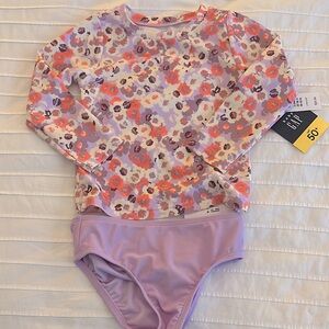 Baby gap 2 piece rash guard and bikini bottom 2T BNWT